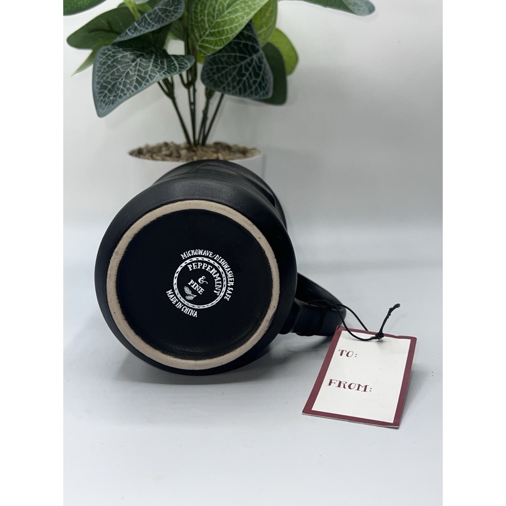 Peppermint And Pine Black "Naughty" Mug - Picture 7 of 9